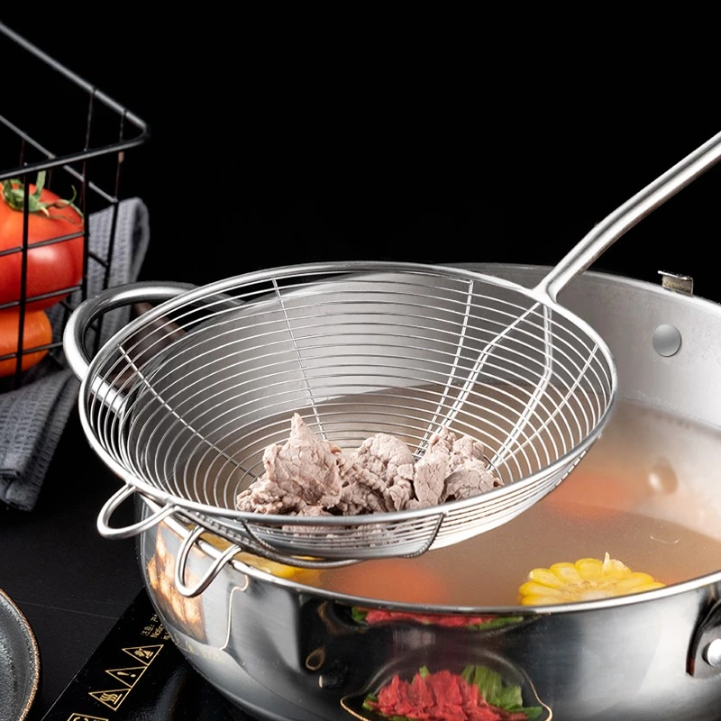 onlycook家用火锅漏勺潮汕涮牛肉捞勺 厨房304不锈钢过滤网漏网
