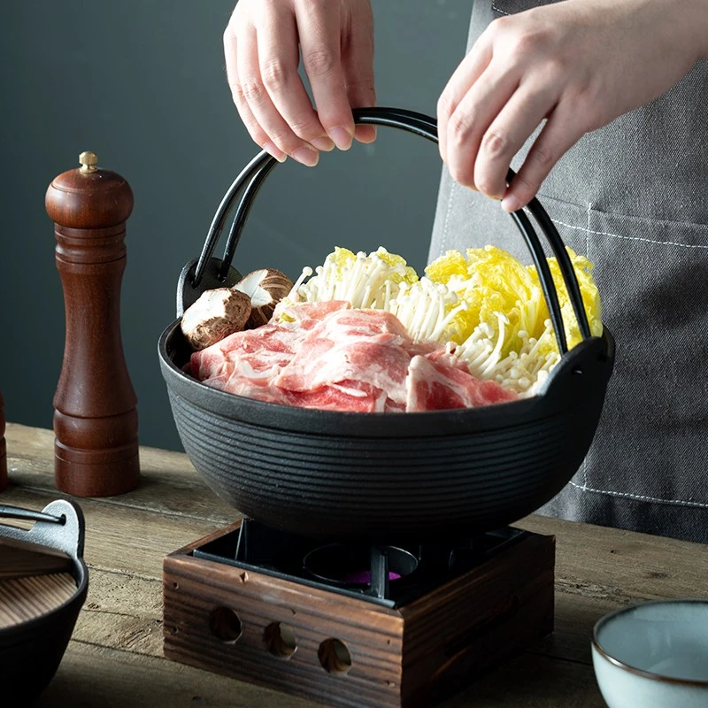 onlycook家用寿喜烧锅小火锅锅日式锅具锅仔铸铁锅炖锅酒精炉干锅