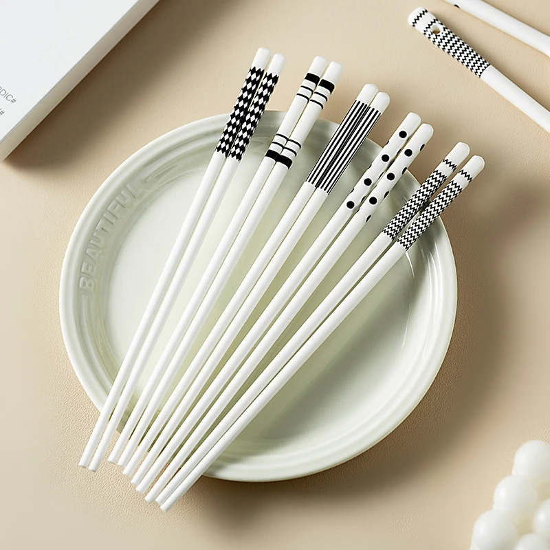 onlycook陶瓷筷子勺子礼盒装家用餐具抗菌防霉耐高温一人一筷专用