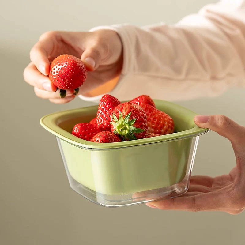 onlycook2个装迷你双层洗水果沥水篮家用小号