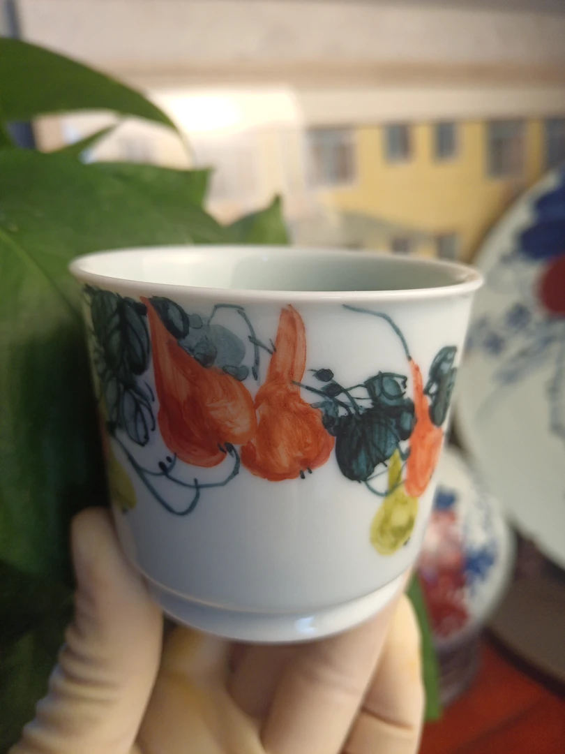 暖手杯葫芦画片全手工绘画