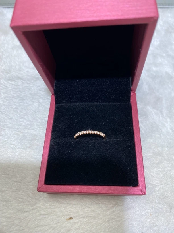 18K金钻石20分钻石排戒排钻戒指18 K金直排钻石戒指