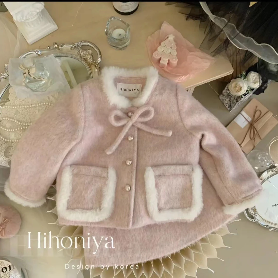 【浠濛童品专属】女童小香风套装秋冬女宝宝拜年服新款爆款冬装