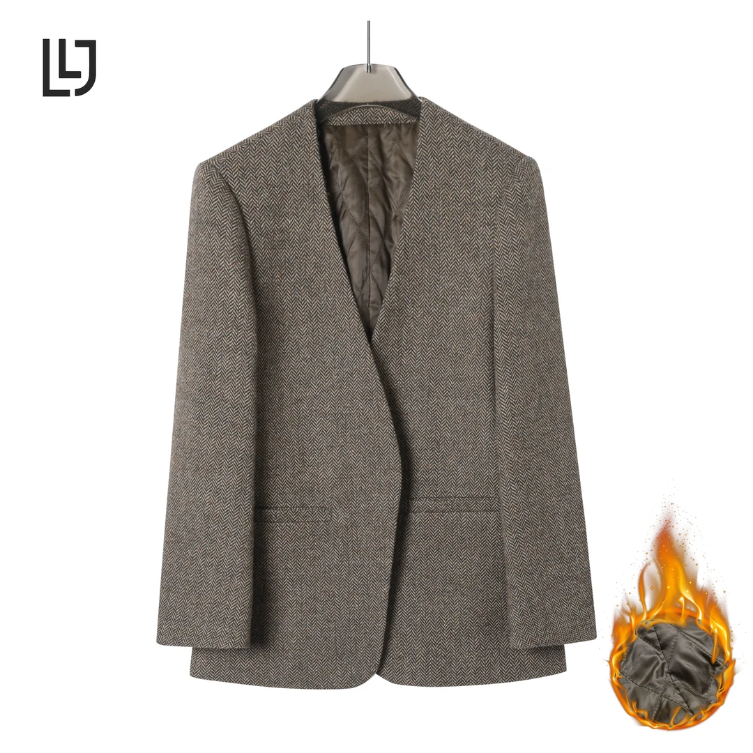 2024秋冬新款西装西服女夹气质经典毛呢女士百搭西服XZ2304