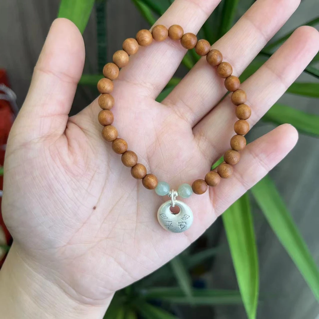 非金属木质手链 平安扣轻奢小众手串 c9669