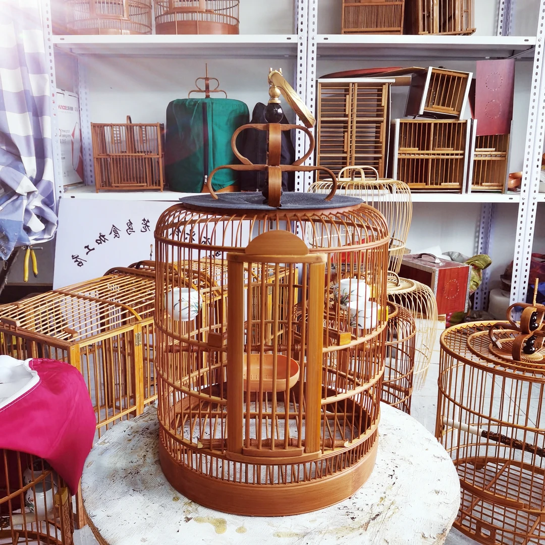 29公分的精致黄豆鸟笼，高度32公分