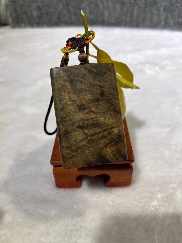 阴沉金丝楠木无事牌吊坠汽车挂件