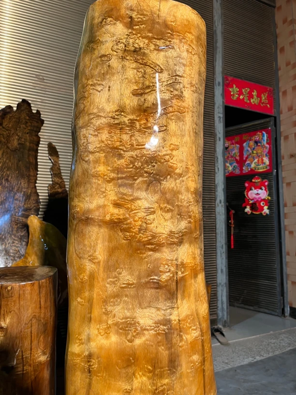 四川小叶金纶丝楠木摆件