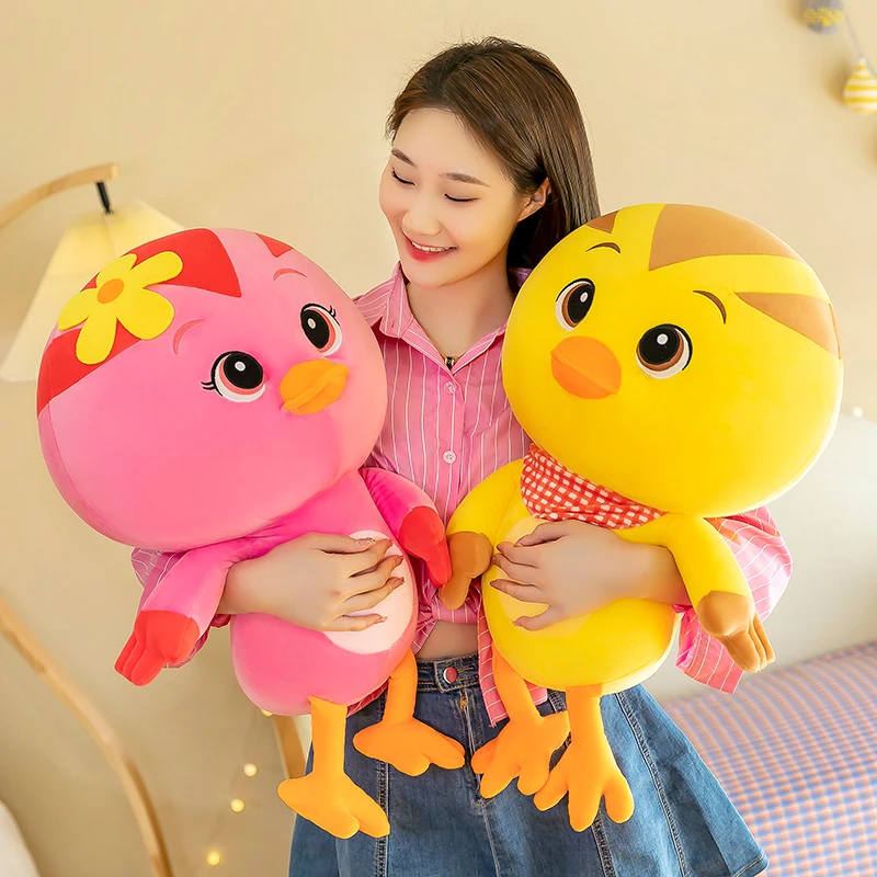 可爱萌鸡小队玩偶宝宝毛绒玩具精品大号柔软睡觉抱枕优质娃娃公仔