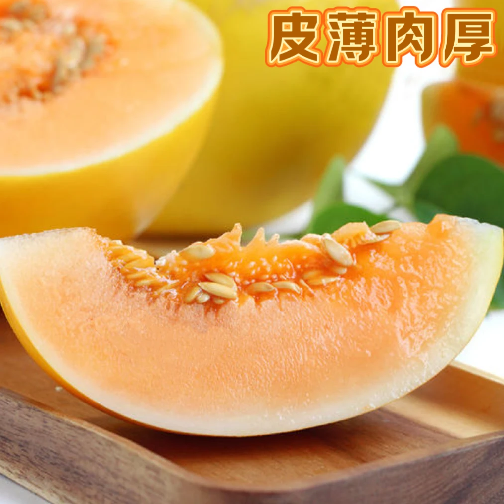 2【坏果包赔】甘肃民勤蜜瓜黄河蜜瓜沙漠甜瓜新鲜采摘整箱包邮ZB