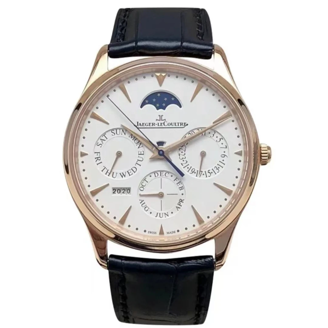 99新 Jaeger-LeCoultre/积家 大师1302520/39mm/背透金坨