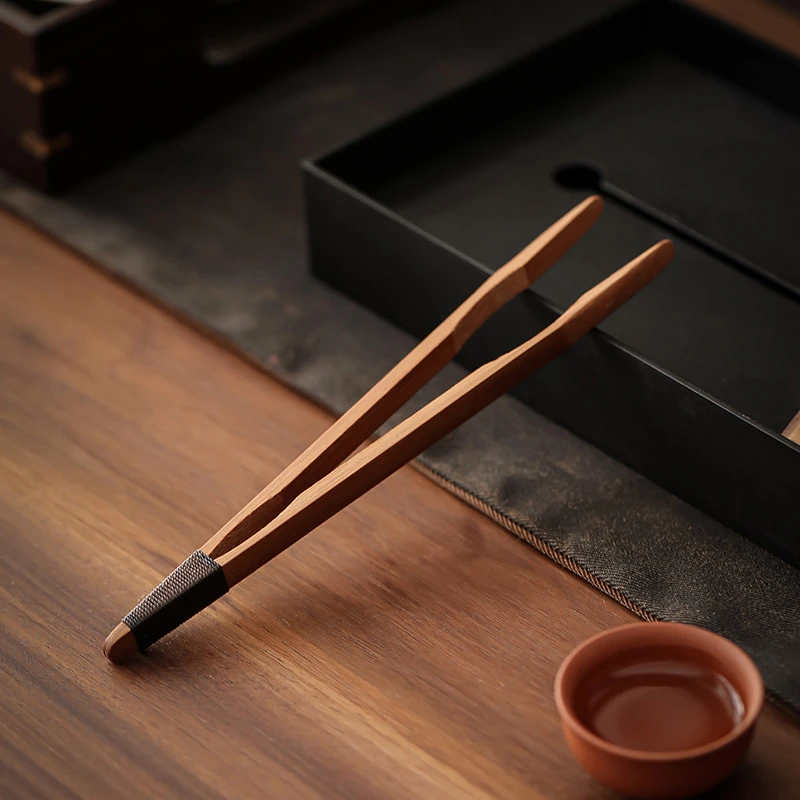 竹制茶夹 简约百搭禅意 泡茶用的工具 茶配件 夹杯子 洗杯子专用
