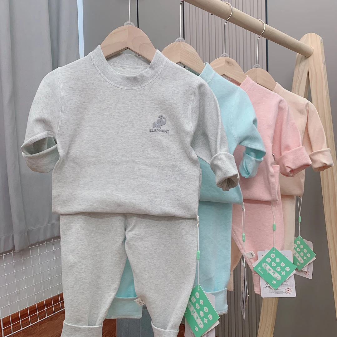 688中童秋衣秋裤加厚舒绒秋衣儿童秋衣宝宝秋衣秋裤家居服套装