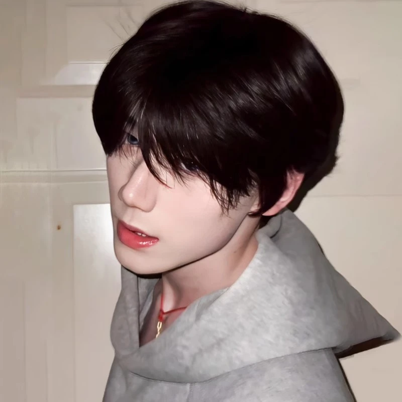 【杨多余同款假发】假发男短发帅气碎盖自然仿真黑色微分男生全头套