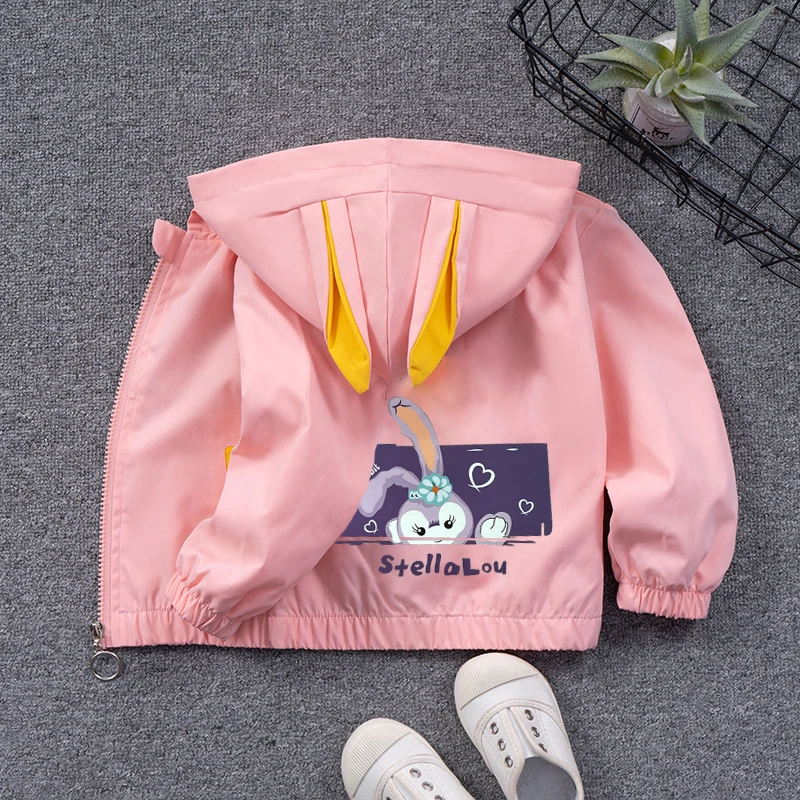 2025秋季新款女童外套中小童连帽开衫糖果色女孩星黛露上衣洋气