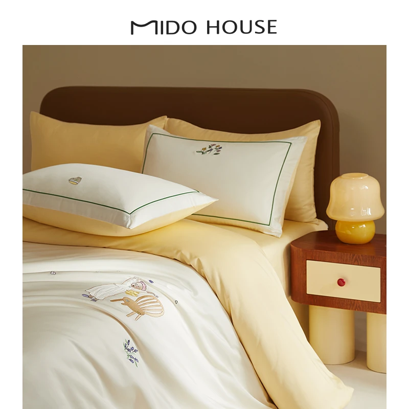 【断码活动】「格蕾丝的早晨」60SPro新疆长绒棉床单三四件套刺绣磨毛