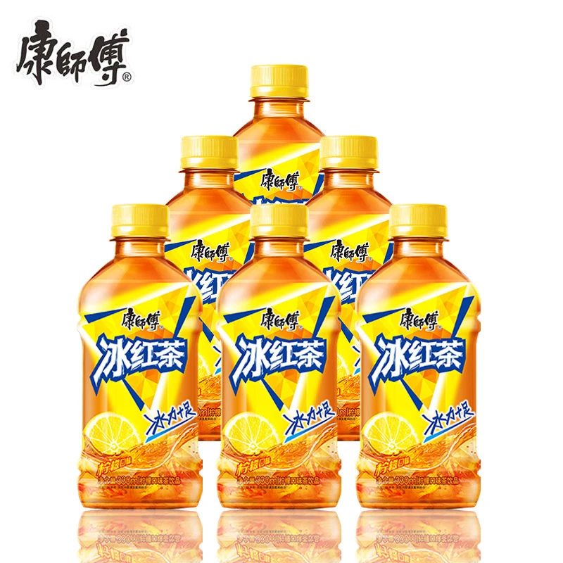 康师傅冰红茶330ml*6瓶小瓶柠檬口味饮料活力清爽补水饮料小饮料