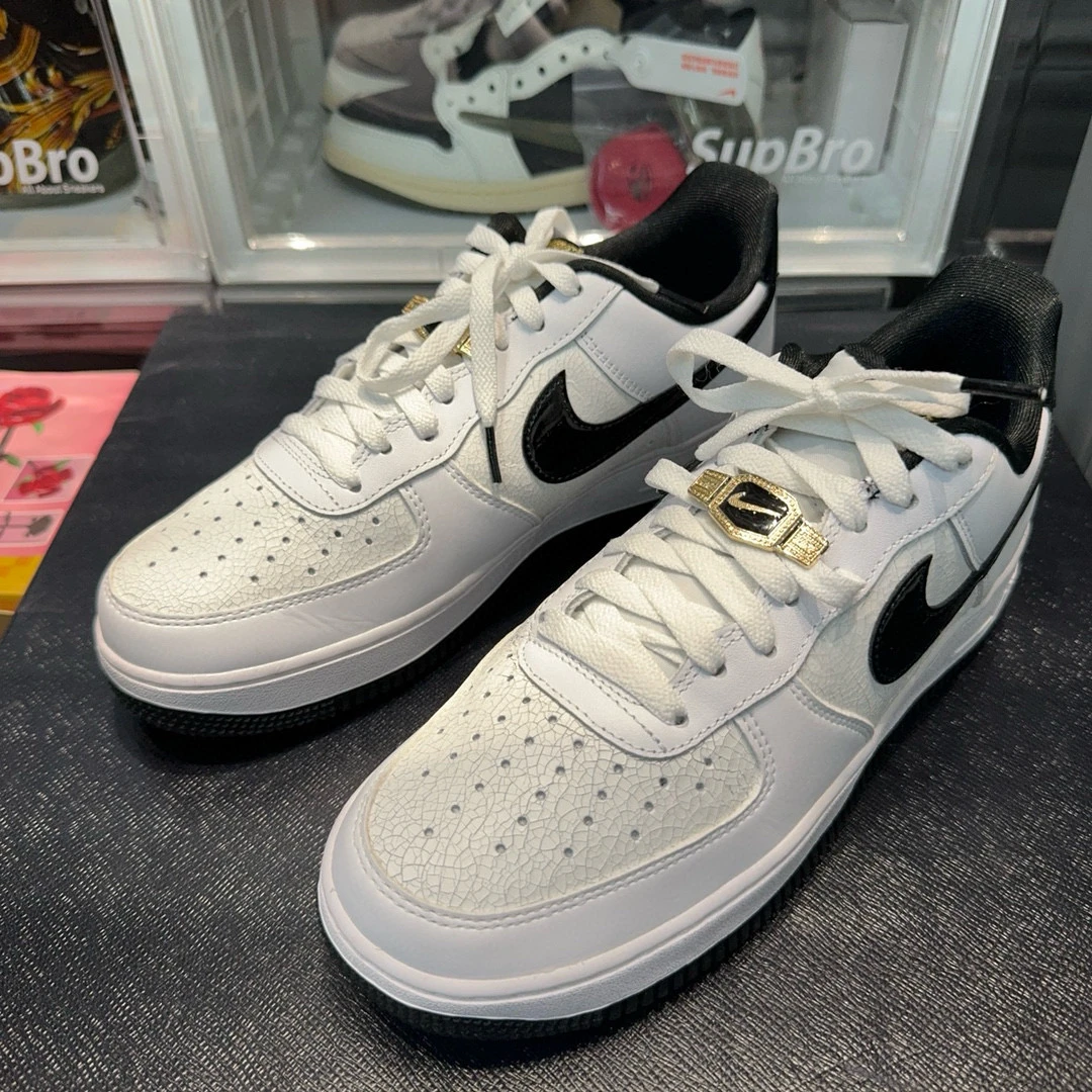 42码/NIKE AF1 空军一号 板鞋 白黑/96新无盒空军