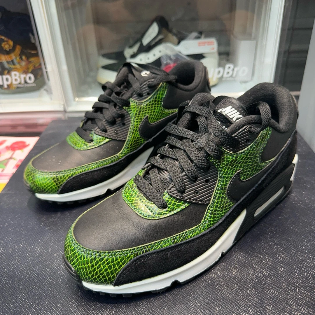 42.5码/Nike Air Max 90 气垫 休闲跑步鞋 绿色/95新无盒