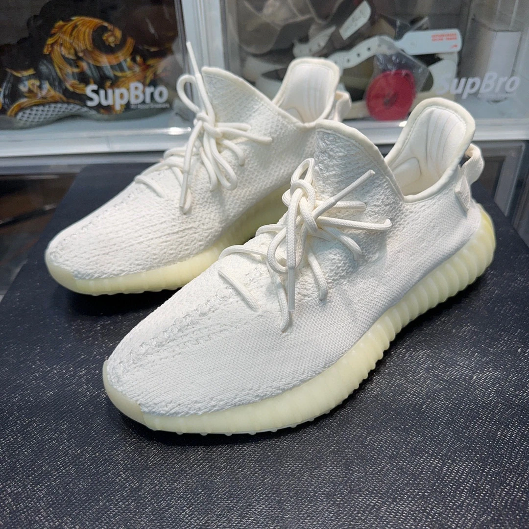 44码/全新adidas yeezy350系列 白冰激淋 运动休闲鞋/全新无盒