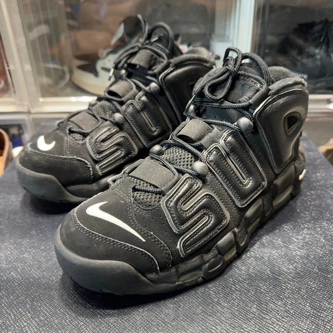 42.5码/Supreme✖️NIKE联名 Air 皮蓬 黑色 复古篮球鞋/95新无盒