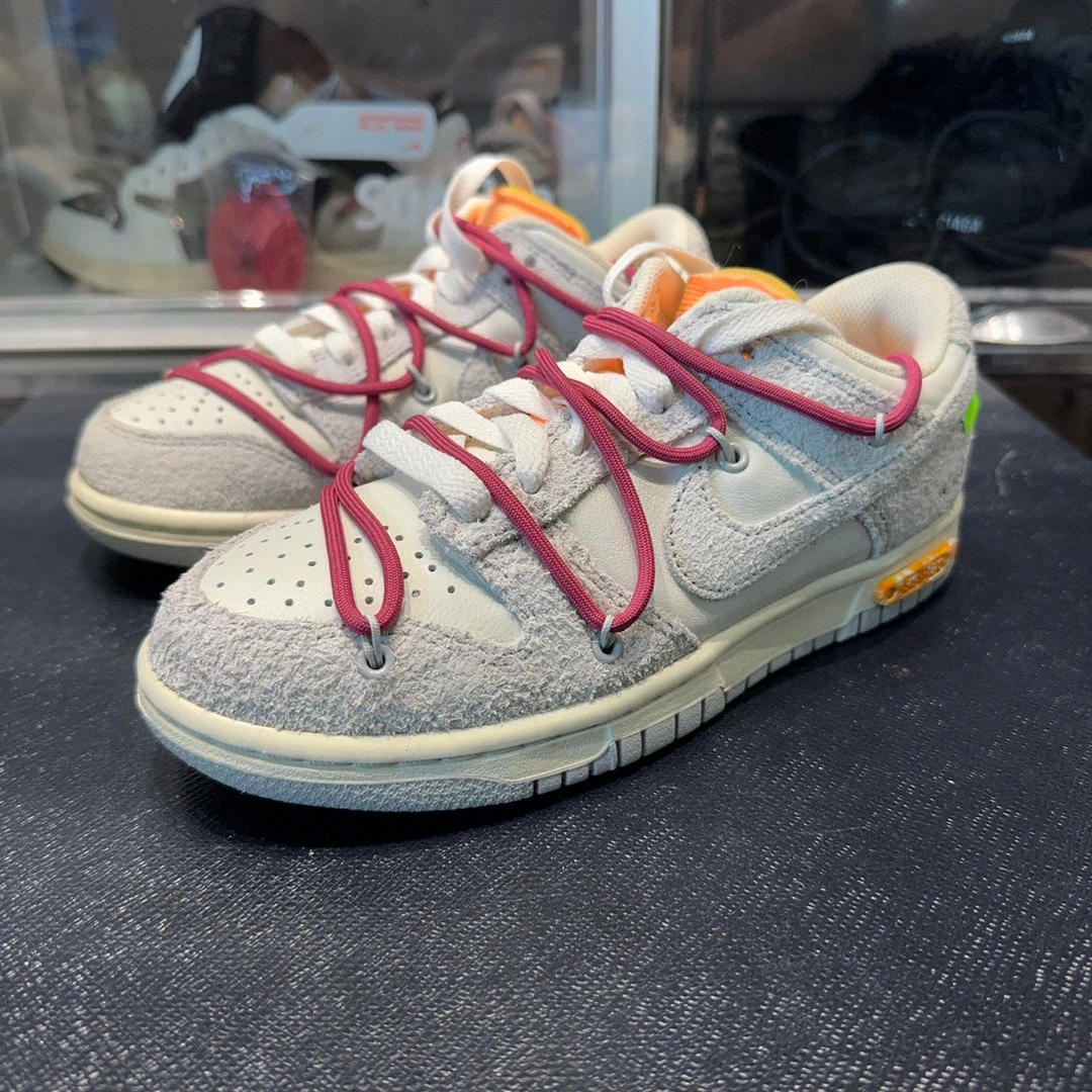 35.5码/OW✖️NIKE联名 dunk NO.35 红鞋带 橙扣 板鞋/全新无盒