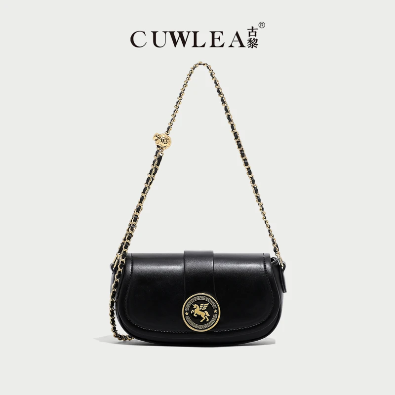 【CUWLEA/古黎】2024年飞马系列女包单肩斜挎包GL-25001（送礼盒）