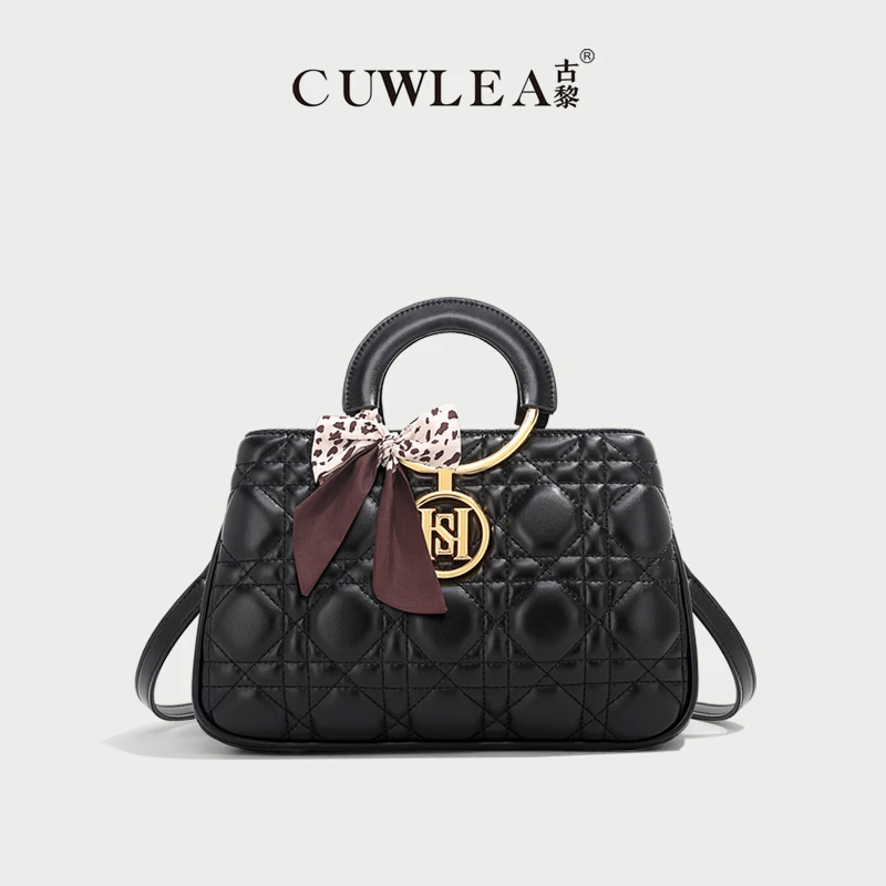 【CUWLEA/古黎】2024年新款手提包单肩斜挎手拎包GL-6009-2（送礼盒）