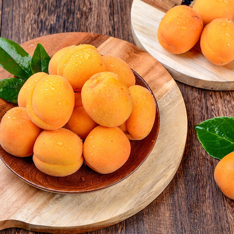 （只发辽宁省内）新疆吊干小红杏3斤小果装新鲜水果蜜甜杏