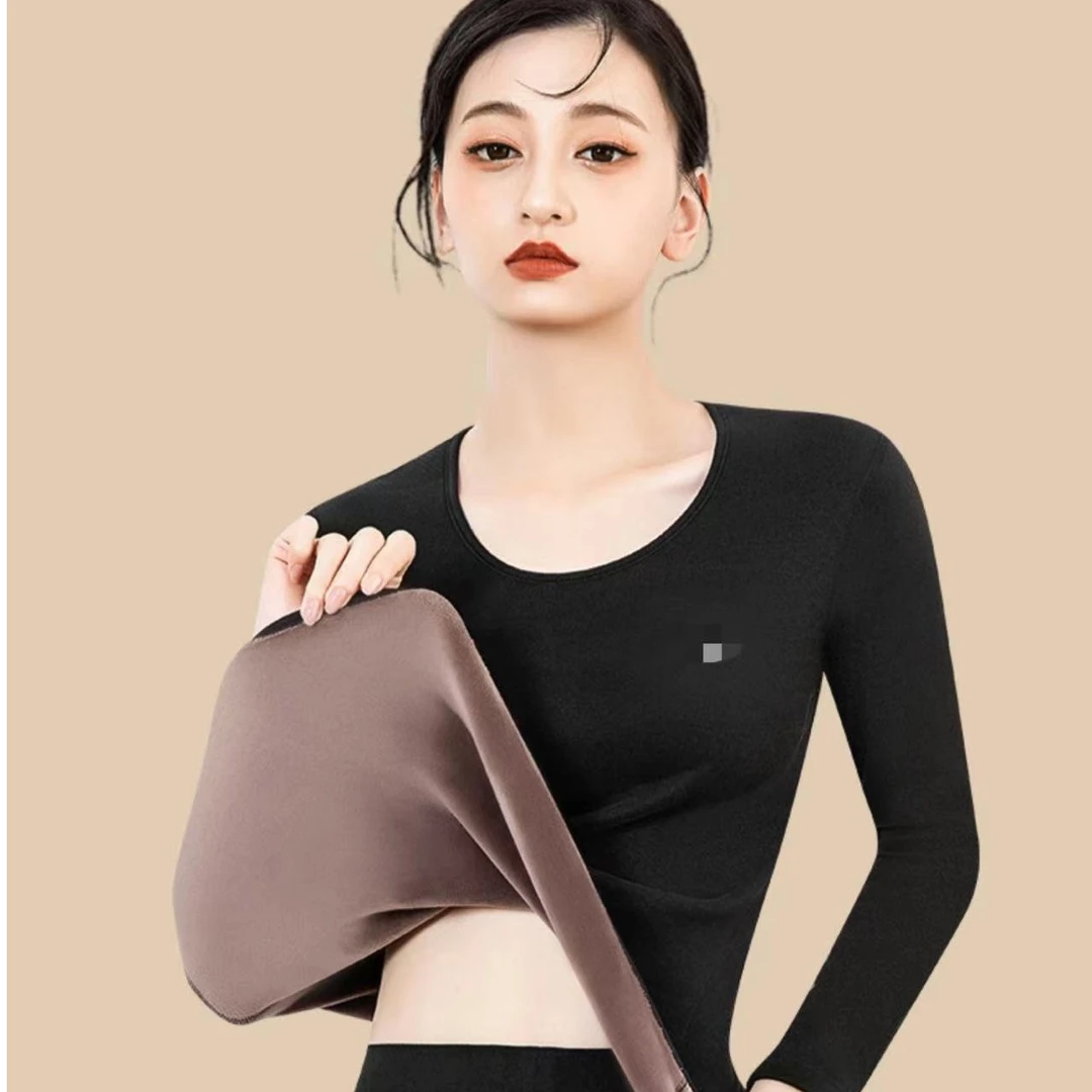 秋冬内衣套装加绒加厚保暖