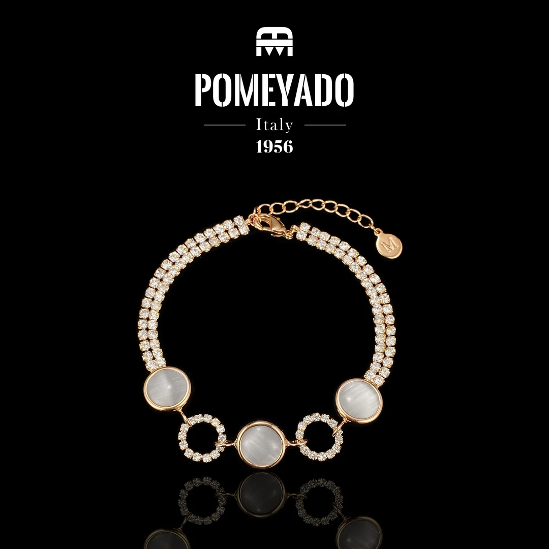 铜合金合成锆石手链  英★MSMA设计师款日常百搭手链 G0389