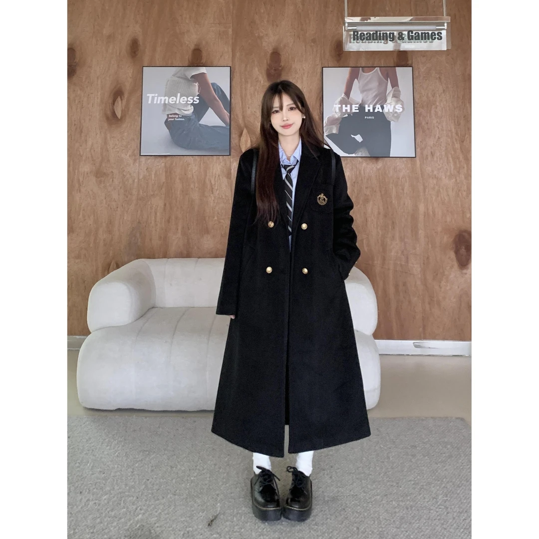 今年流行的外套2024秋冬新款大码胖mm高级感轻熟慵懒风毛呢大衣女