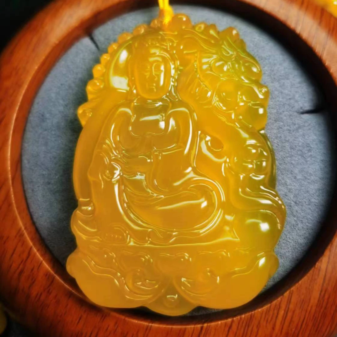 A8186天然珠宝雪域龙皇参御龙观音玛瑙颈饰