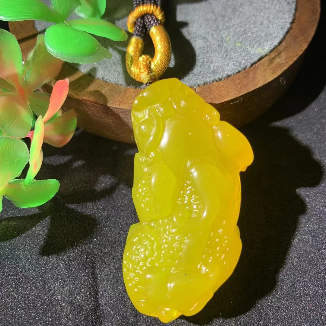 YB4018天然珠宝-雪域龙皇参貔貅玛瑙吊坠玛瑙