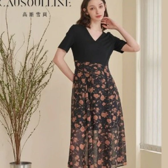 高斯雪岚气质连衣裙23219666（夏装福利）