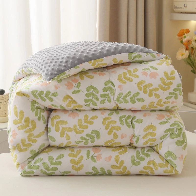 大豆纤维3D安抚被豆豆绒春秋被冬季被子空调被单人宿舍机洗双人被