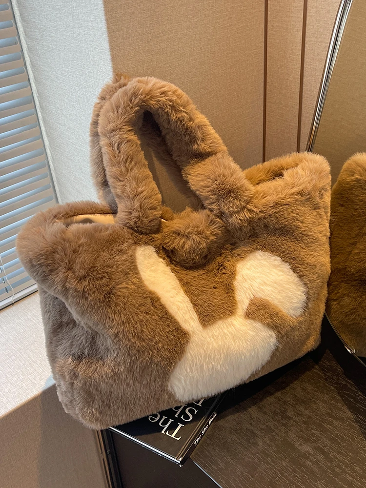 单肩包女大容量爆款冬季腋下毛毛包学生时尚百搭出去玩女士手提包