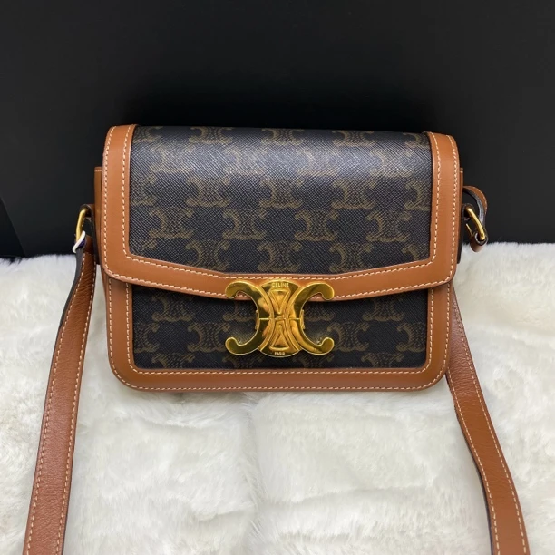 95新 Celine/思琳 Celine老花凯旋门豆腐包