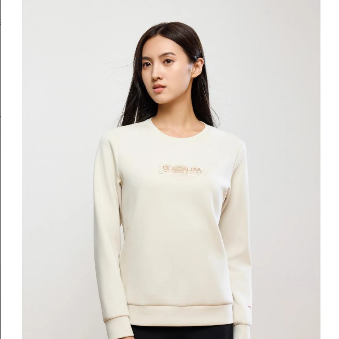 安踏运动卫衣女2024早秋新品圆领套头衫休闲运动卫衣女162447740