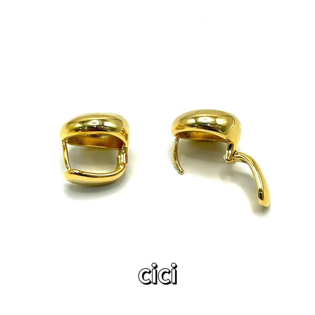 925银耳饰 【CiCi】百搭精致金色时尚经典耳饰-XA0157