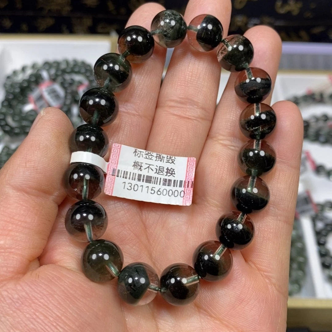 水晶绿幽灵手串未镶嵌