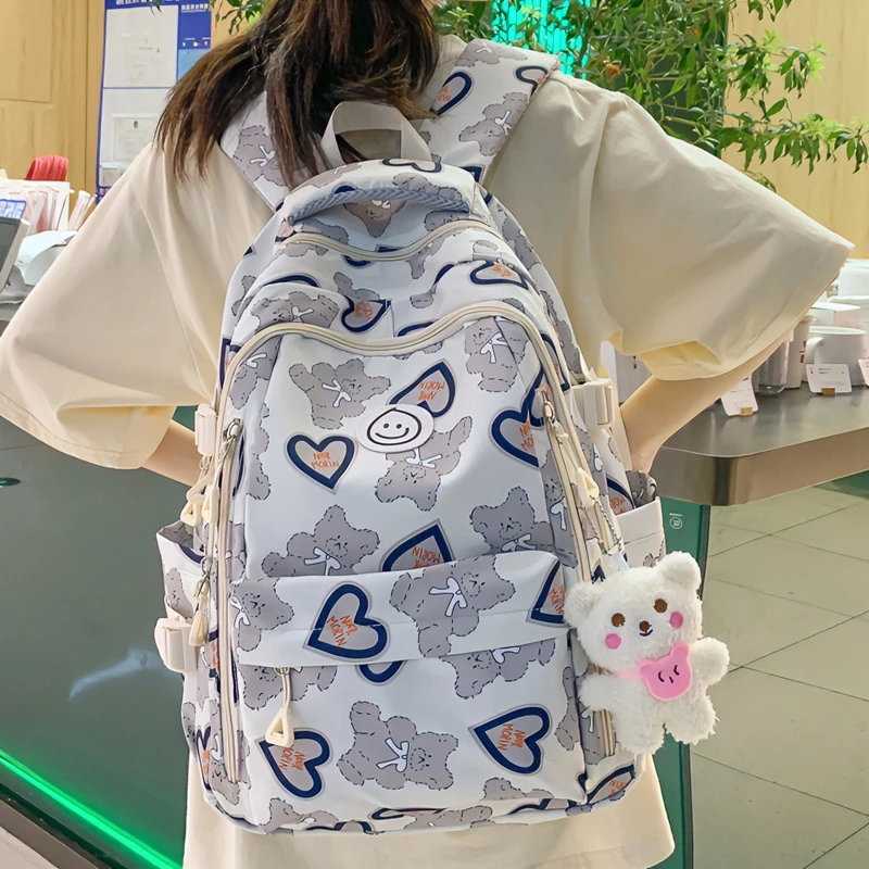 日系涂鸦三到五六年级书包女背包推荐初中生小学生双肩包ins轻便