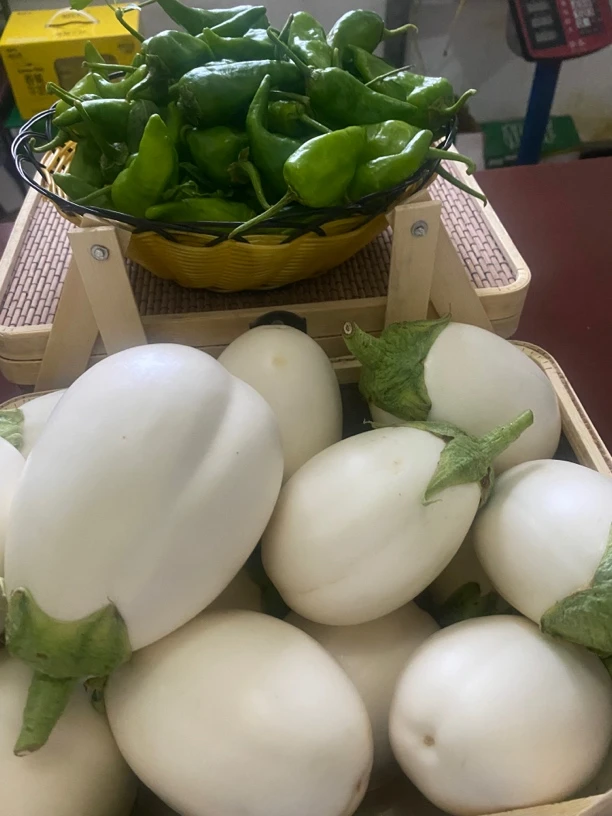 江西白茄子3斤十野生藜蒿3斤，6斤组合装