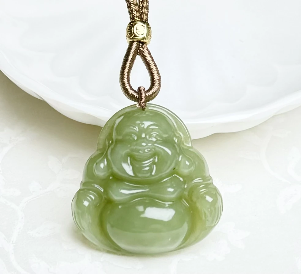 新疆和田玉若羌黄口佛公