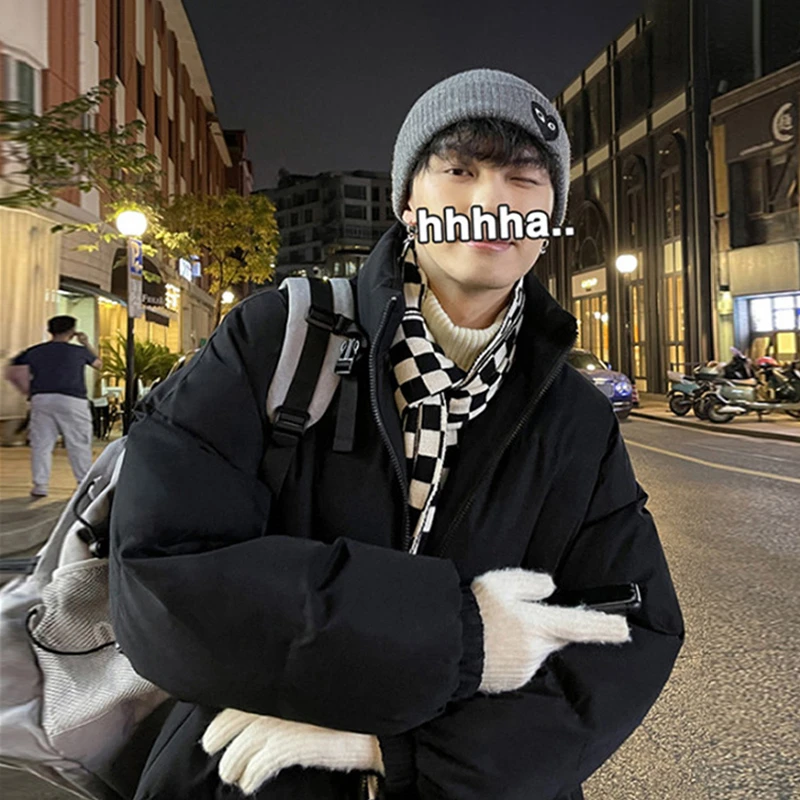 面包服男生秋冬季韩版潮流加厚棉服立领潮牌ins宽松痞帅棉衣外套