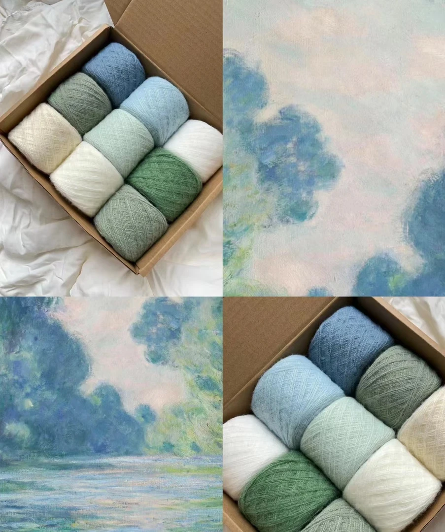 一线间毛线直播间2号高端貂绒一斤半.