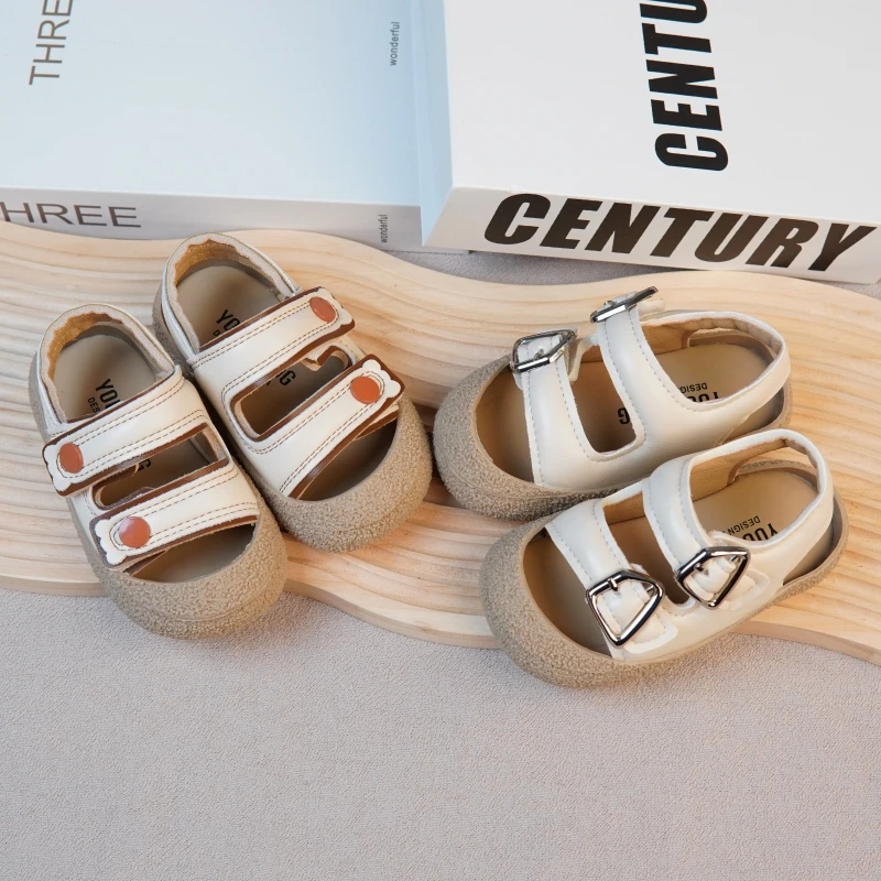 夏季新款宝宝凉鞋1-3岁婴幼儿软底学步鞋小童沙滩包头凉鞋