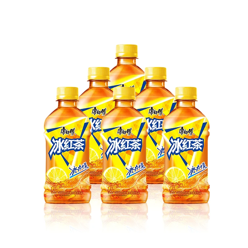 康师傅冰红茶330ml*6瓶能量营养活力果味冰爽香醇酸甜口味能量