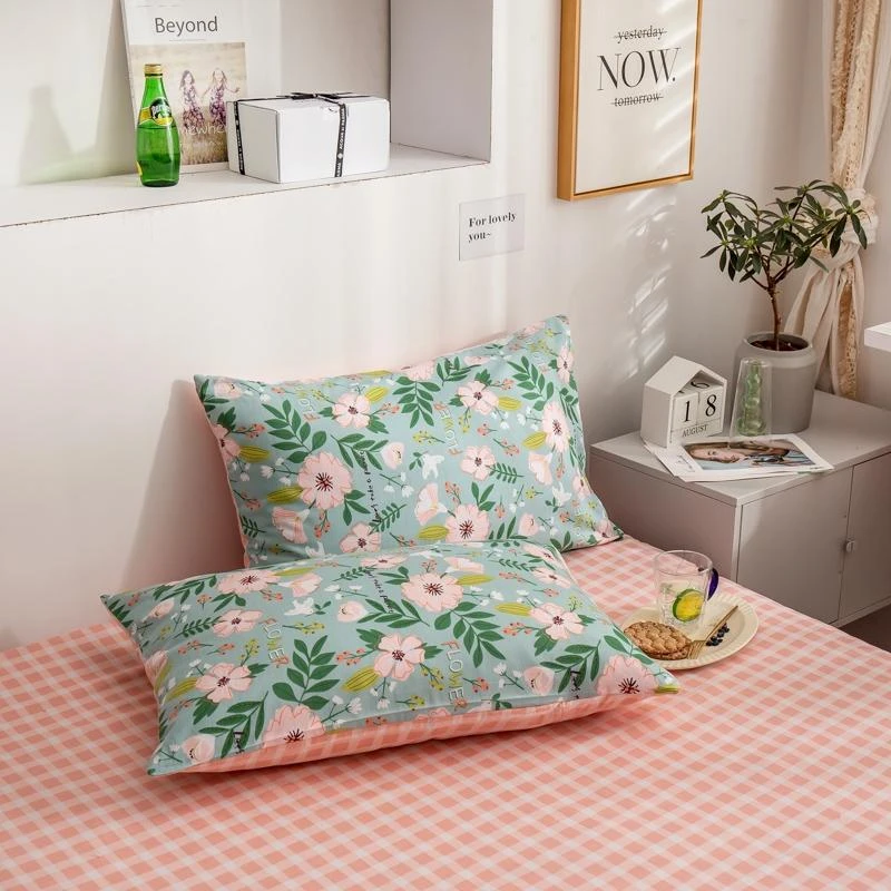 浪莎家纺全棉枕套一对装