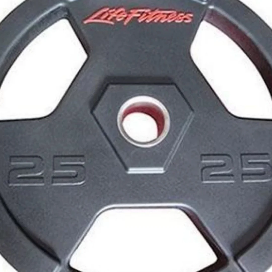 CPU环保材质力健杠铃片25公斤2支